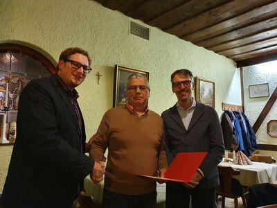(V.l.n.r.): Holger Schröder, Ali Tahta, Lars Castellucci MdB