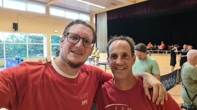 Das "Team Vorwärts": rechts René mit Holger