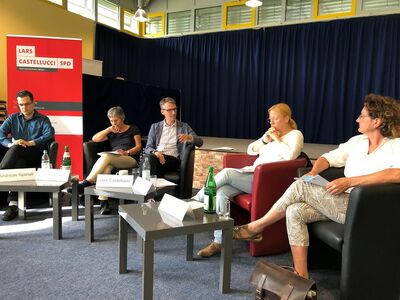 V.l.n.r.: Andreas Spiziali, Sonja Huth, Lars Castellucci, Dagmar Schmidt und Ursula Igel