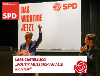 Lars Castellucci links mit unserer Landtagskandidatin Andrea Schröder-Ritzrau