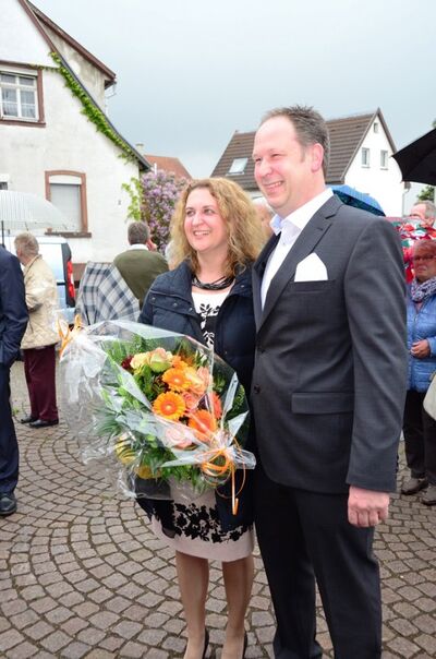 Thomas Glasbrenner mit seiner Frau Yvonne (Foto: Hans-Joachim Janik/kraichgau-lokal.de)