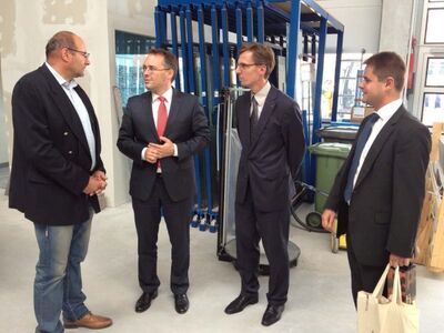 Besuch bei der Firma Glas Teich