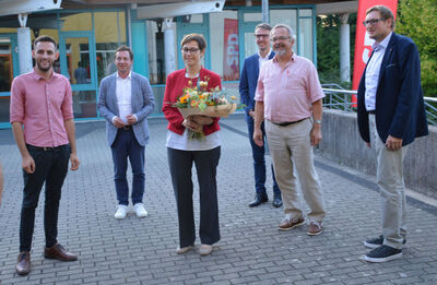 Mit dem Generalsekretär Sascha Binder MdL (2.v.l.)