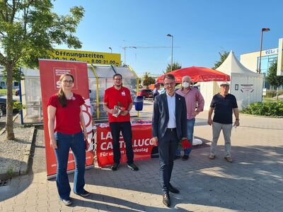 Die Mitglieder des SPD OV gemeinsam mit unserem MdB Lars Castellucci (vorne Mitte)