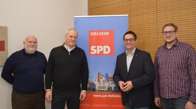 Prof. Dr. Uwe Hochmuth und Dr. Michael Mangold wurden von Alexander Lucas und Holger Schröder begrüßt