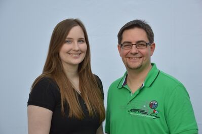 Kreistagskandidaten Dominique Odar und Alexander Lucas