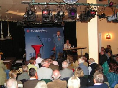 Jürgen Dieter verabschiedete sich von der Heidelberger SPD und dankte für seine Unterstützung im Wahlkampf